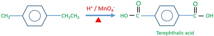 Terephthalic acid preparing